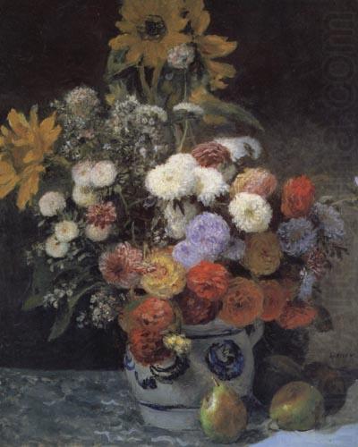 Mixed Flowers in an Earthenware Pot, Pierre Renoir